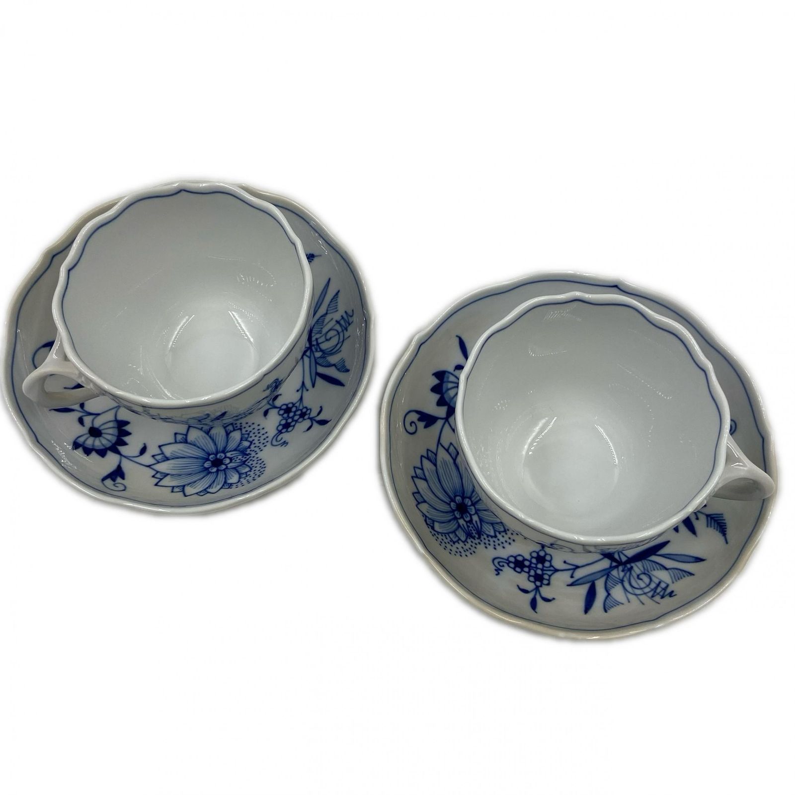 Meissen マイセン ティーカップ ソーサー 食器 花柄 お皿マグカップ 陶器 ホワイト ブルー