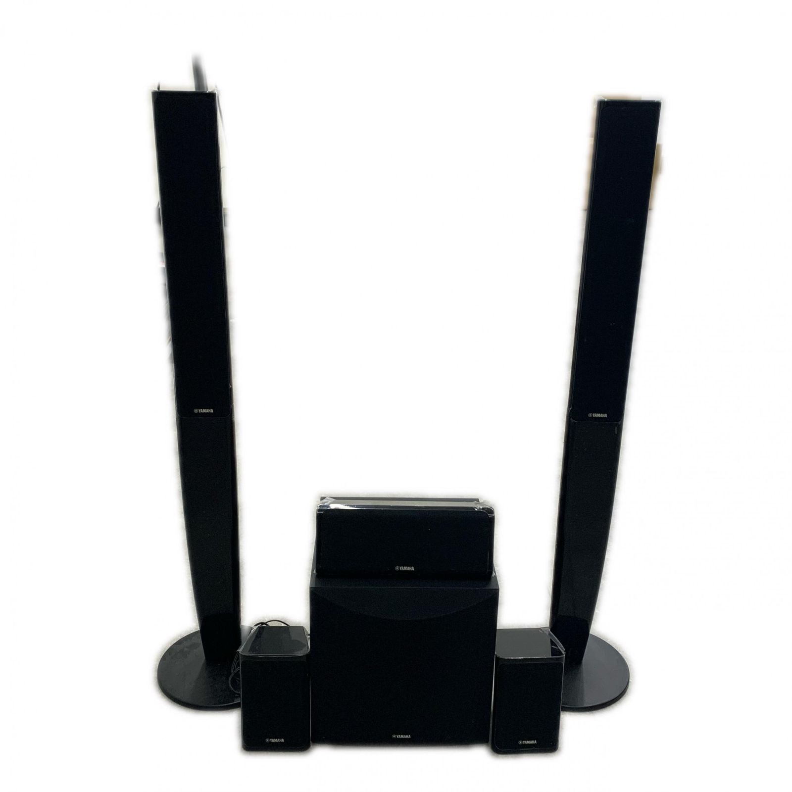 YAMAHA ヤマハ スピーカータワー パッケージ NS-F40 NS-B40 NS-C40 NS-SW050 オーディオ機器 ブラック