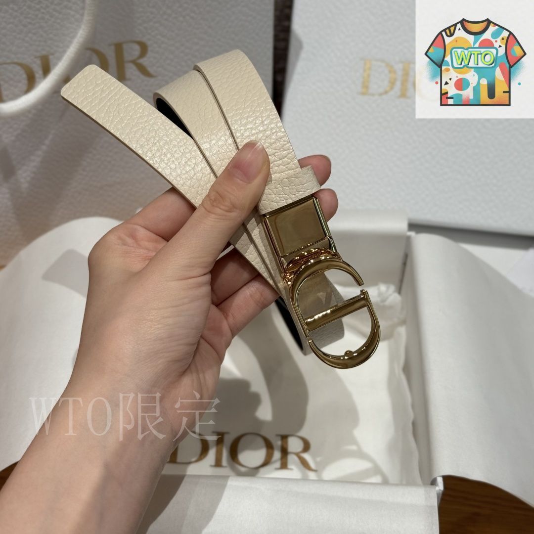 今日 Dior ディオール サドル ダブルフェイス ベルト-1