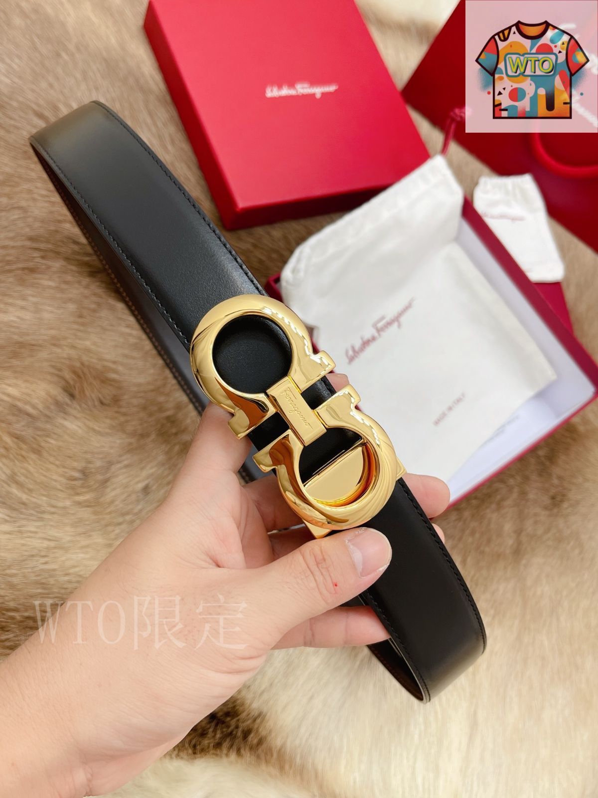 今日 Ferragamo フェラガモ ベルト-1