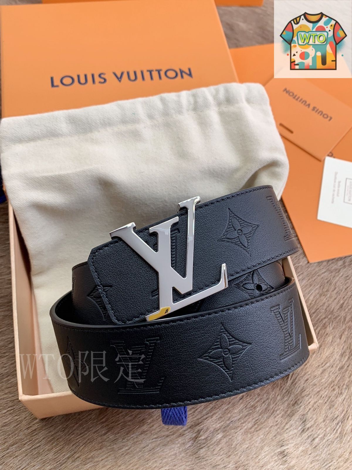 今日 Louis Vuitton 最新款 4.0cm メンズベルト-1