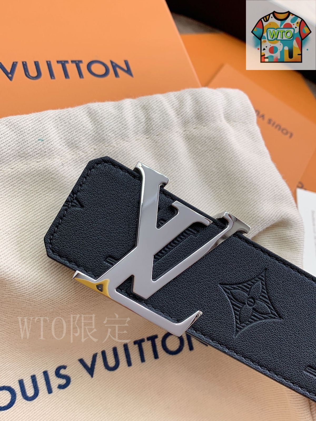 今日 Louis Vuitton 最新款 4.0cm メンズベルト-1