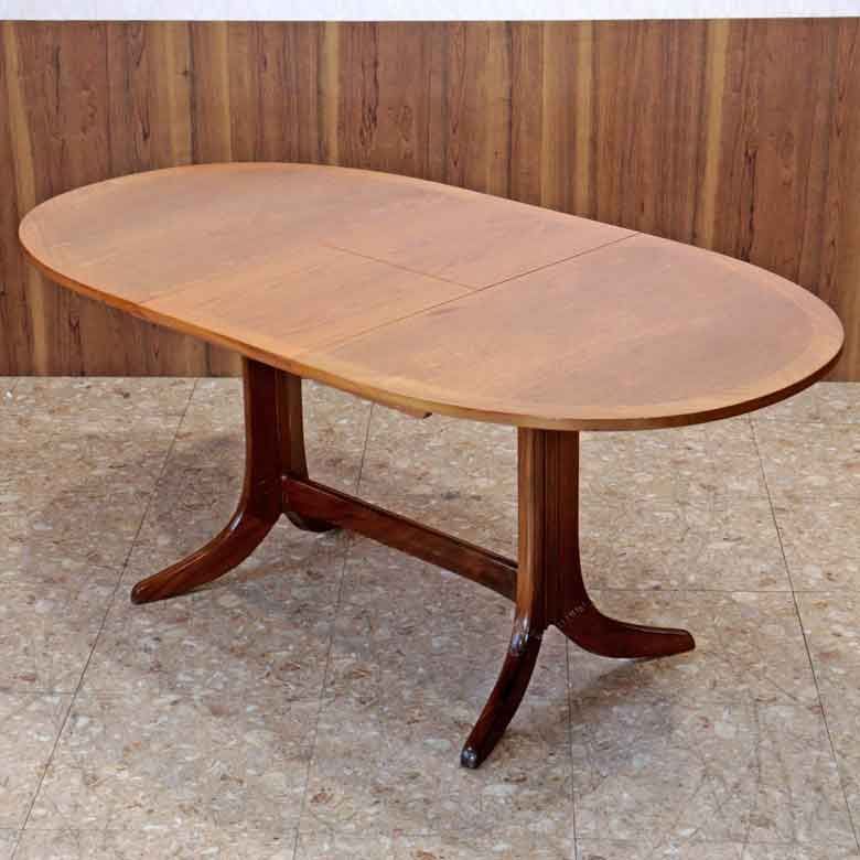 ダイニングテーブル ネイサン オーバル イギリス チーク 完成品 NATHAN