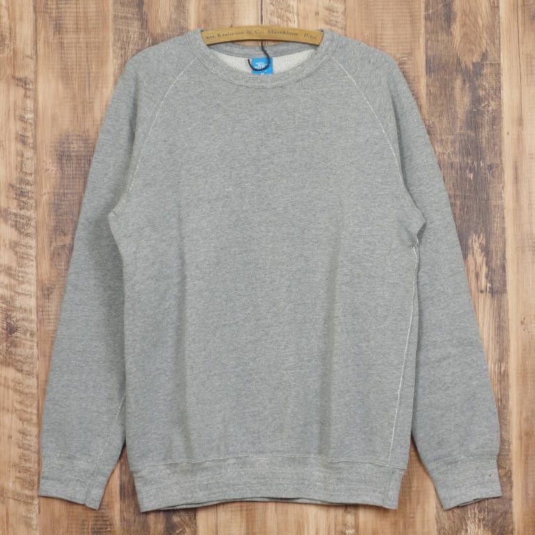 Good On グッドオン 9オンス ラグランクルースウェット トレーナー メタルグレー