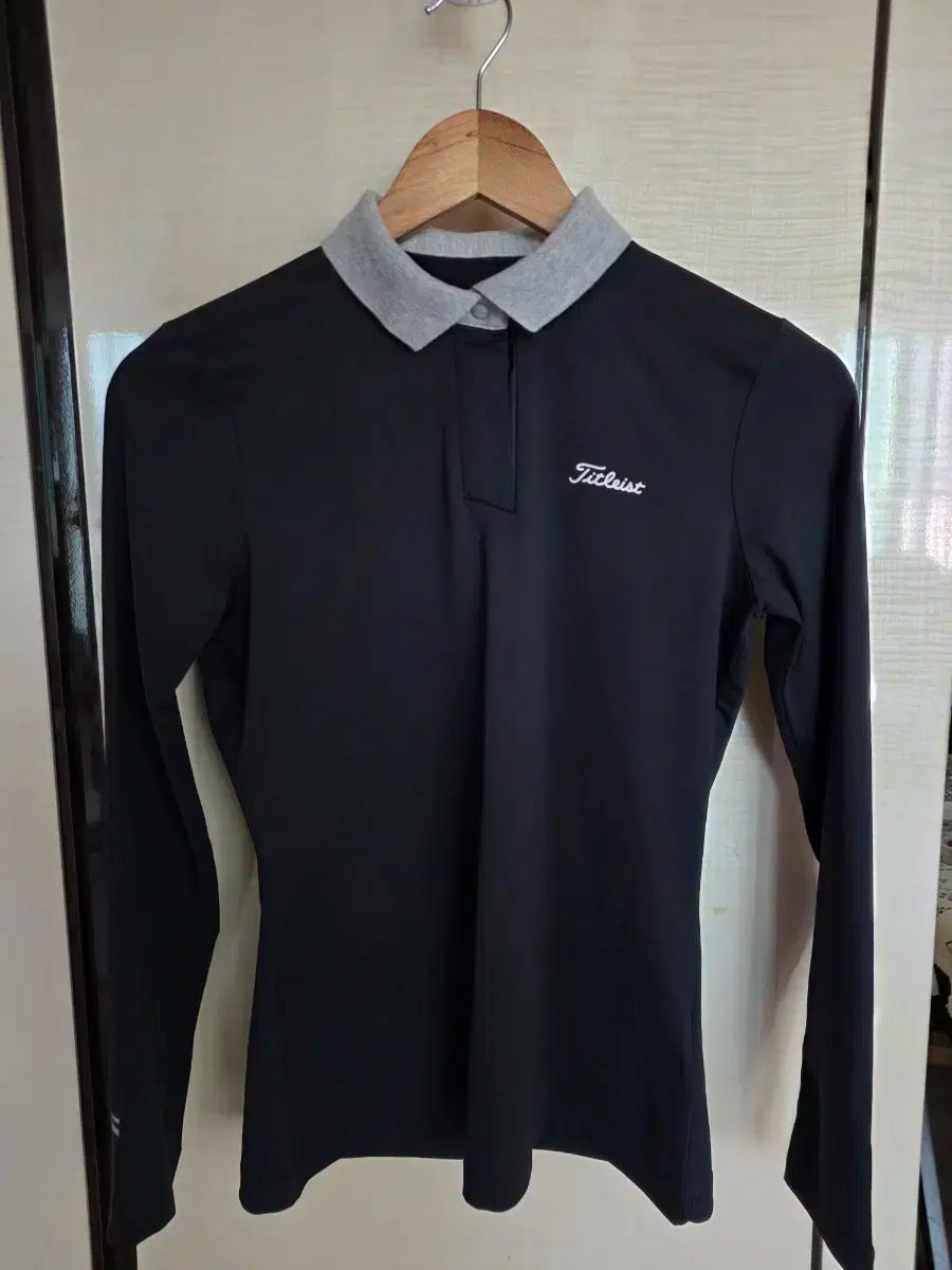 タイトリスト レディース 長袖 ポロ Tシャツ チャコール S