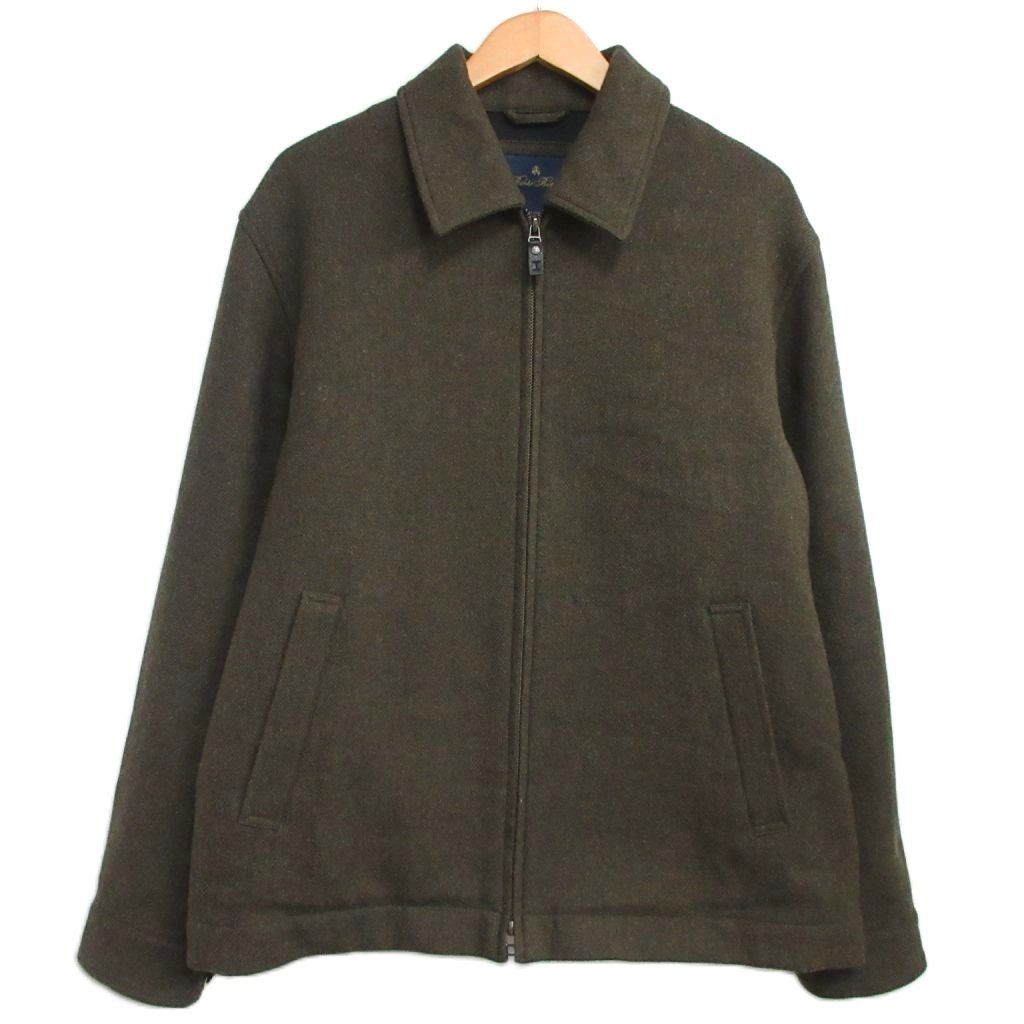 ブルックスブラザーズ BROOKS BROTHERS 現行 ウール ショート ジャケット スイングトップ カーキ L