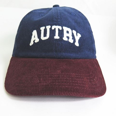 オートリー AUTRY BASEBALL キャップ 帽子 コーデュロイ 58cm ネイビー