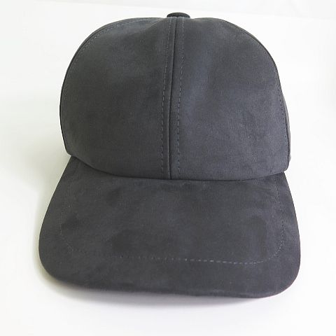 VECCHI フェリシオベッキ nubuck スエード調 キャップ 帽子 ダークグレー 25 AW 2 sa 7014