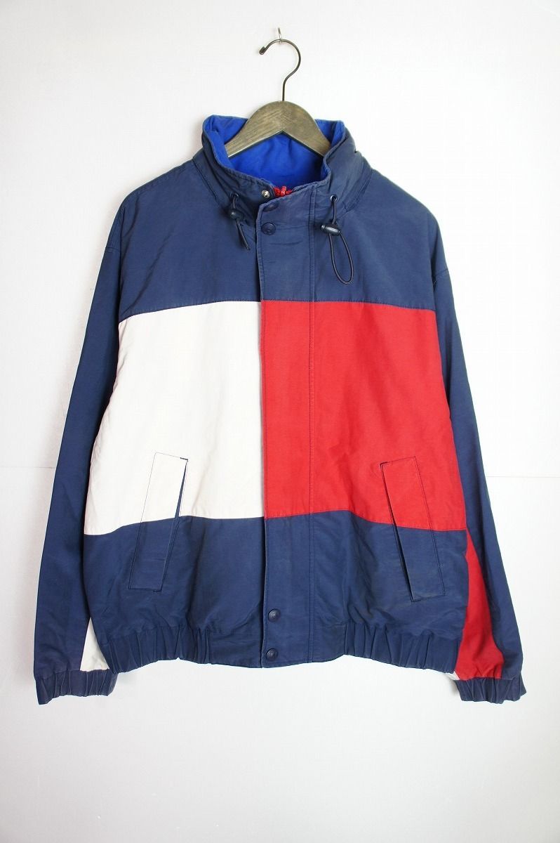 90s TOMMY HILFIGERトミーヒルフィガー ビッグフラッグ ジャケット リバーシブル ヴィンテージ ビンテージ 324M 2