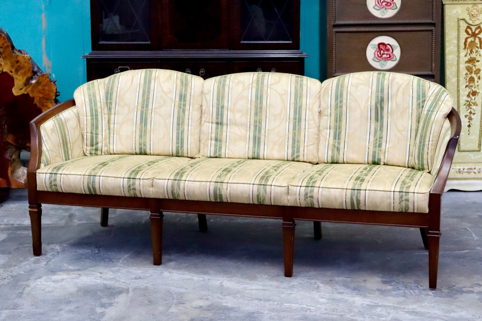 GMIK592maruni / マルニ ニースⅡ 地中海 3人掛けソファ トリプルソファ ファブリック ヨーロピアン クラシック 定価約32万