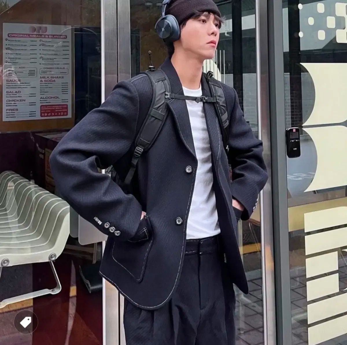 ADER ERROR エイション セットアップ ネイビー A3