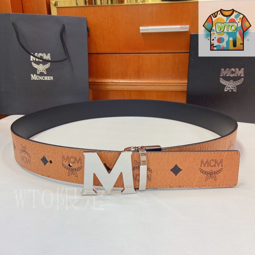 今日 MCM ムービー クラウス ダブルフェイスベルト-1