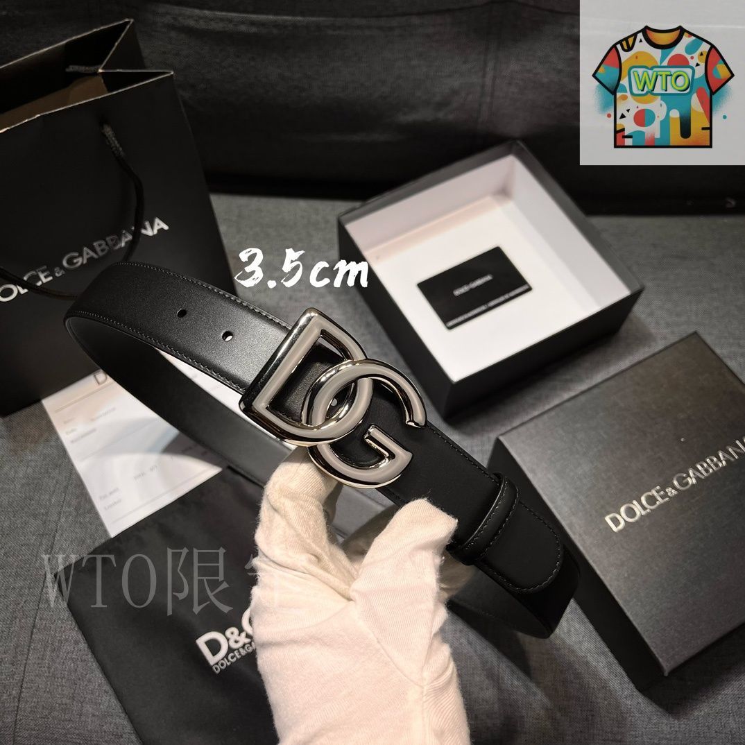 今日 Dolce - Gabbana ドルチェ ガッバーナ レザーベルト-1