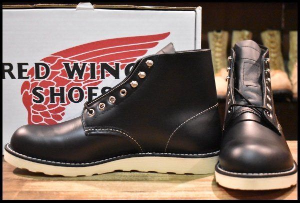 10.5D 犬タグ復刻 20年 レッドウィング 8165 アイリッシュセッター ブラッククローム プレーン ブーツ redwing HOPESMORE FJ478
