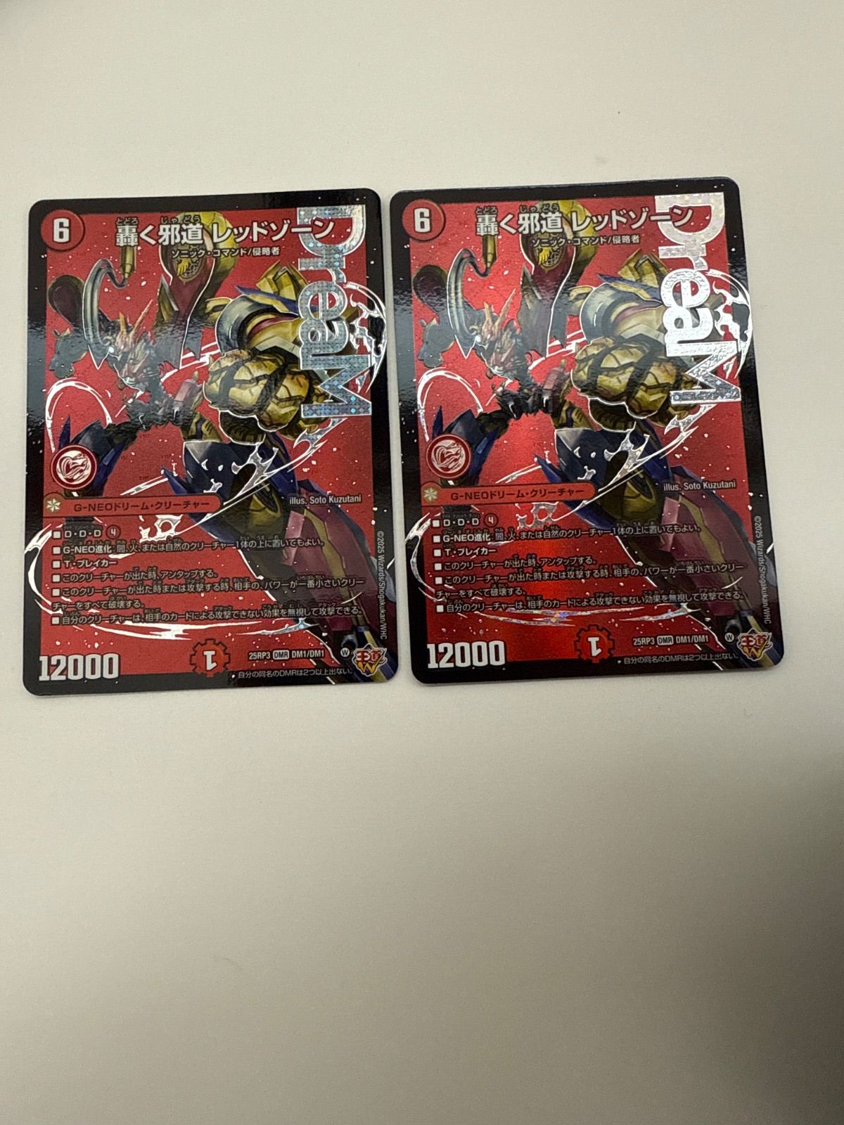 デュエルマスターズ 轟く邪道レッドゾーン 2枚