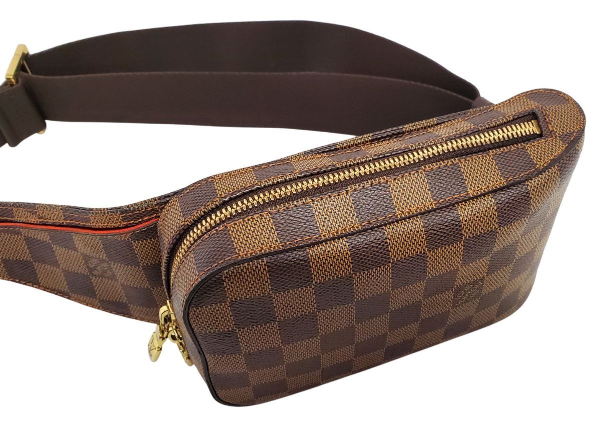 【美品】ルイヴィトン ダミエ ジェロニモス ショルダーバッグ ボディバッグ　茶色 D2943◇極美品【ルイヴィトン】ダミエ ジェロニモス◇ショルダーバッグ