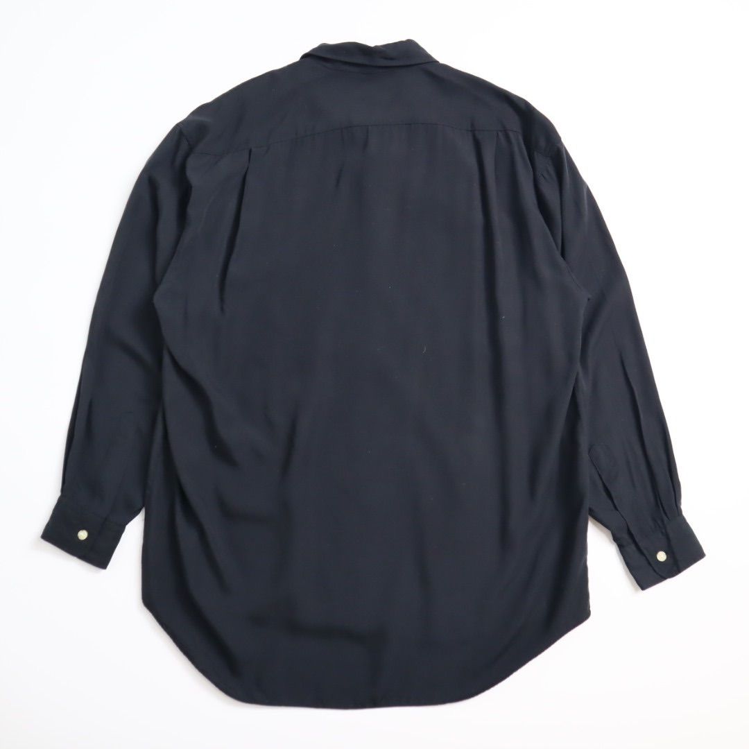 ★80s vintage Macba Tros 開襟 レーヨン シャツ ブラック ☆80s vintage Macba Tros 開襟 レーヨン シャツ ブラック - メルカリ