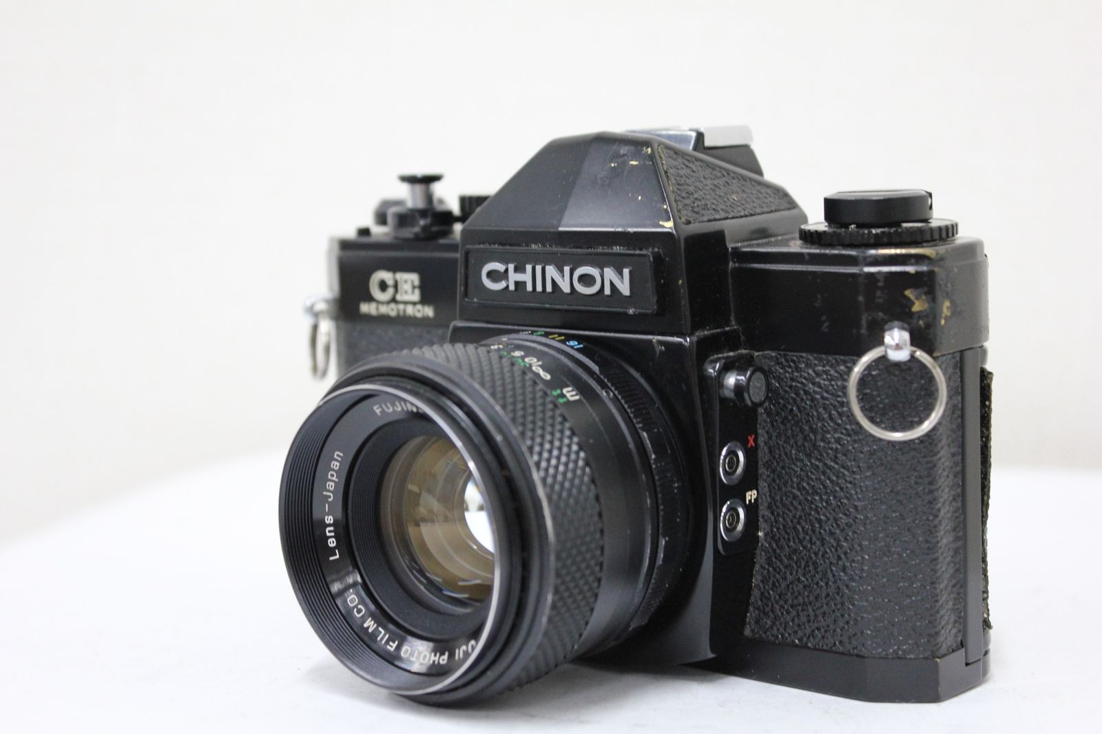 品 チノン CHINON CE MEMOTRON ブラック FUJINON 55mm F1.8 ボディレンズセット e3780