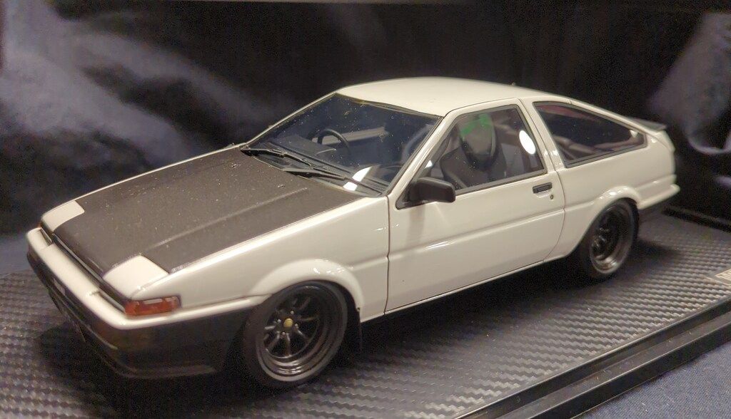 ignition model 1 18 Toyota Sprinter Trueno AE 86 3 Dr GTV White IG 1056 HGモデル 自動車 