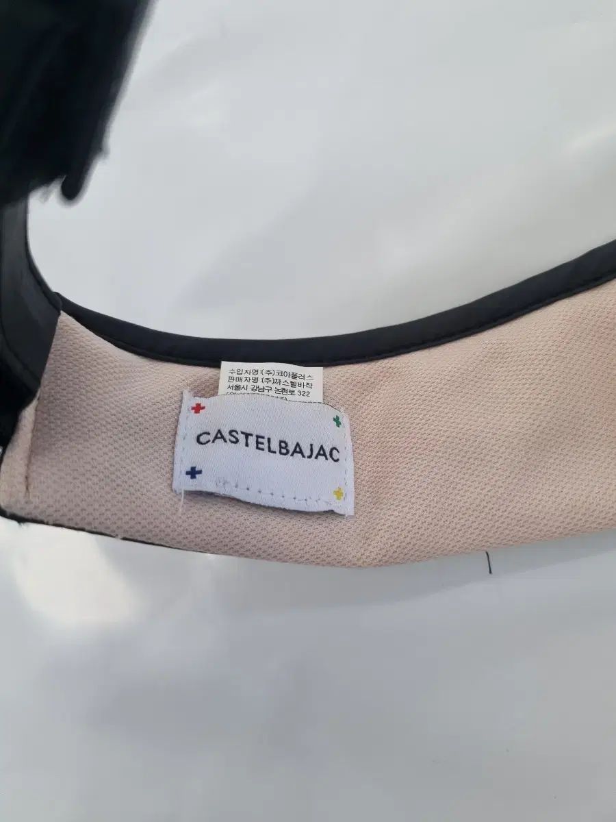 カステルバジャック リー リボン ブラック サンキャップ ゴルフ帽子