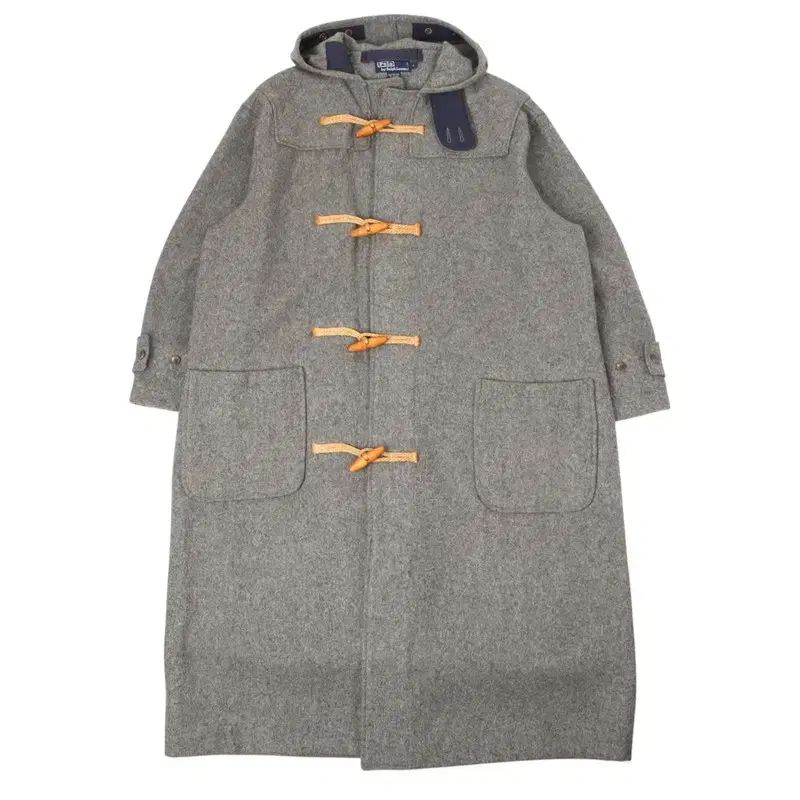 POLO RALPH LAUREN ポロラルフローレン 90s グレー ウール マカウ ロング ダッフルコート