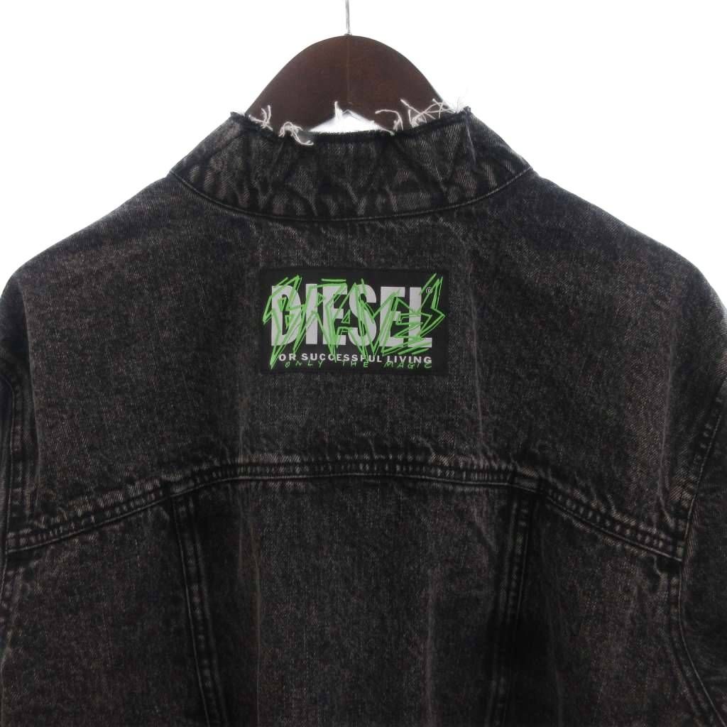 ディーゼル DIESEL 美品 デニム切替 MA-1 ブルゾン ジャケット