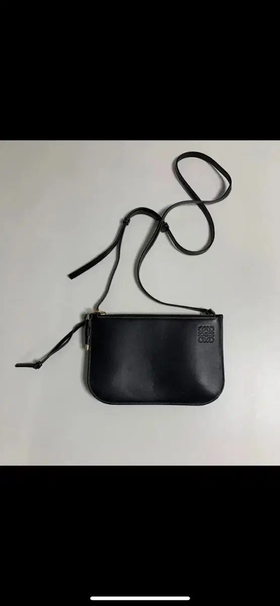 LOEWE ロエベ ゲート ダブルジッパーポーチバッグ ブラック