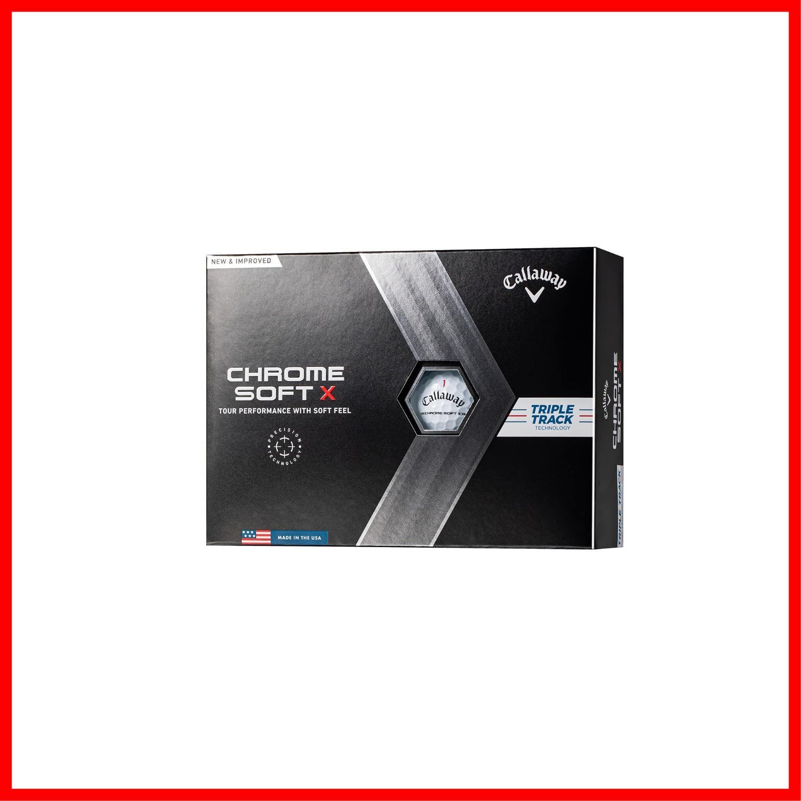 商品 4ピース構造 1ダース 12個入り 2025 X SOFT CHROME ゴルフボール キャロウェイ Callaway