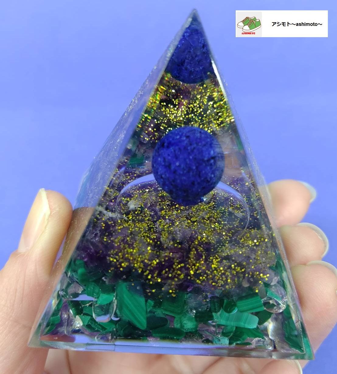 癒しのオルゴナイト❤️ポンデ型グリーカラー(エメラルド)♡ 癒しのオルゴナイト ポンデ型グリーカラー エメラルド新品