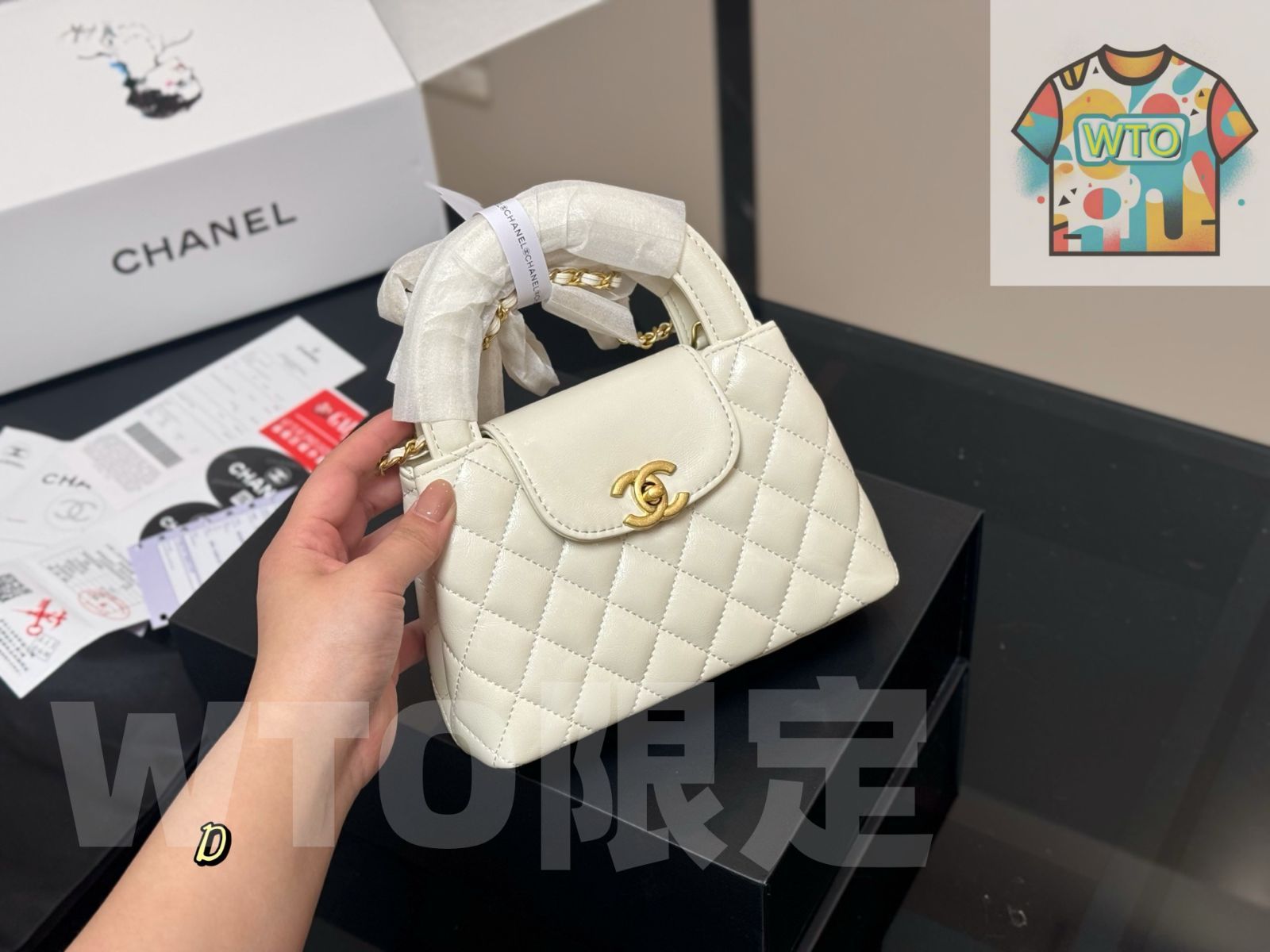 今日 Chanel シャネル 23Kケリー 油圧レザーで高品質-WTO輸入1