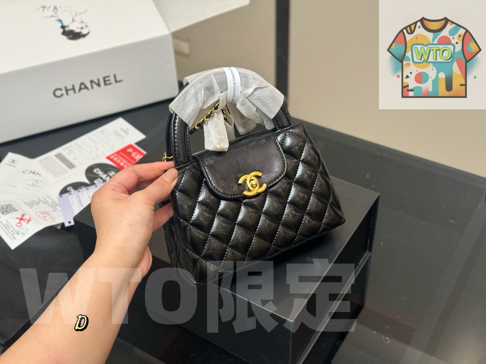 今日 Chanel シャネル 23Kケリー 油圧レザーで高品質-WTO輸入1