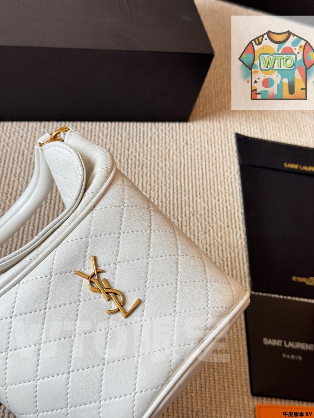 今日 YSL イヴサンローラン ギャビーバケット フライドポテトバッグ 菱型ステッチが特徴 手提げや肩掛けも WWW_SMP1DAWEKUDUS_SCH_ID