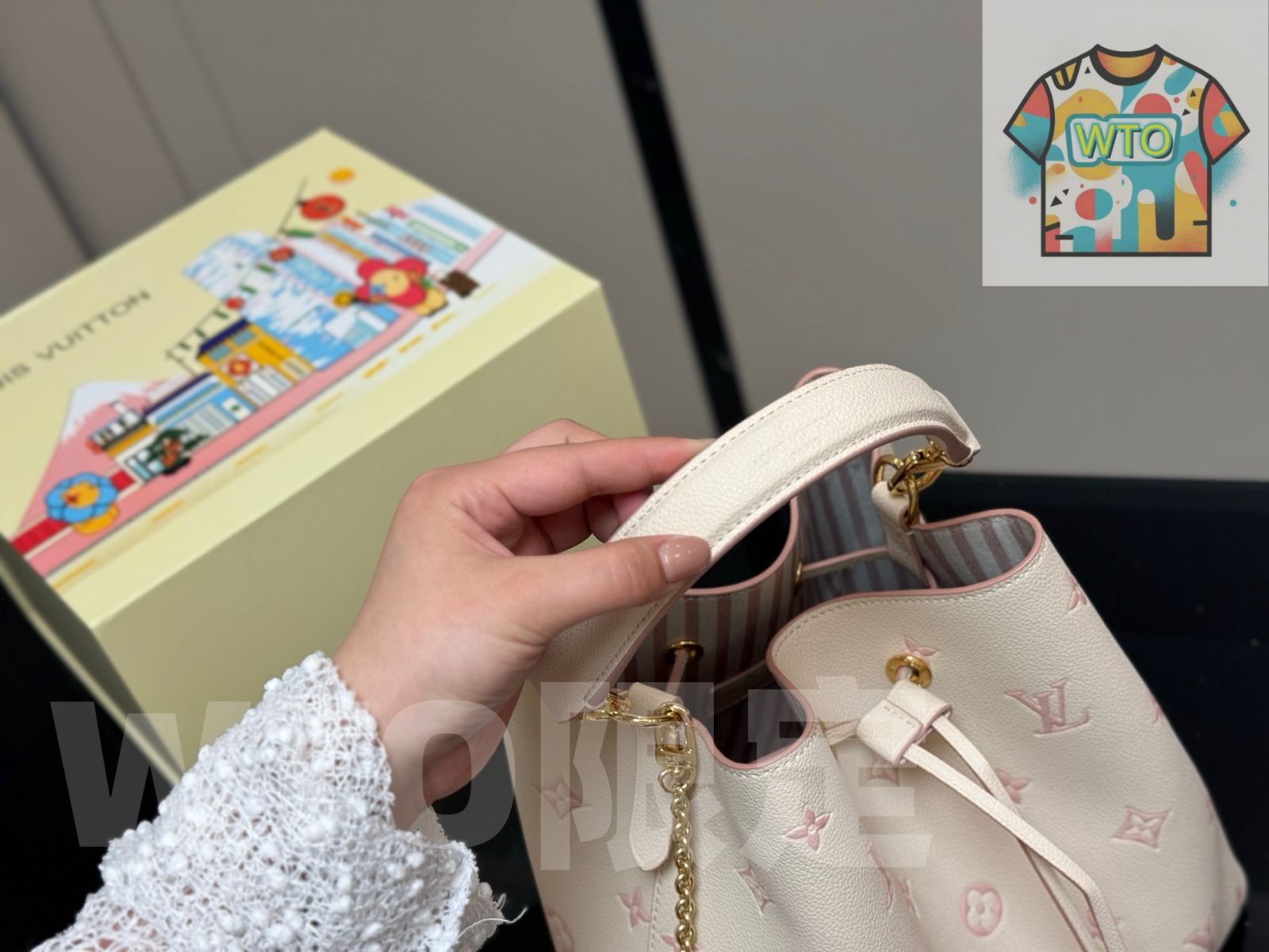 ヴィトン 原単バケットバッグ