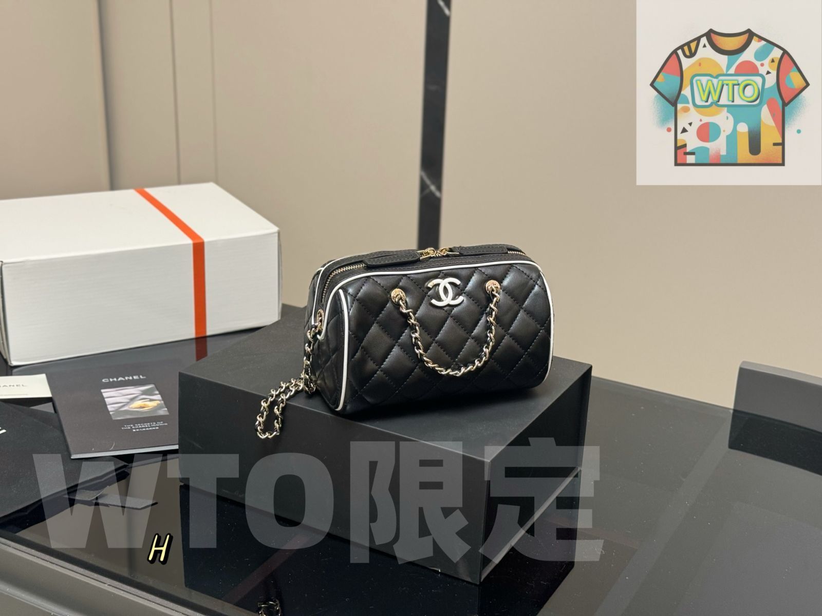 今日 Chanel シャネル 25Pボウリングバッグ 高いヴィンテージモデル