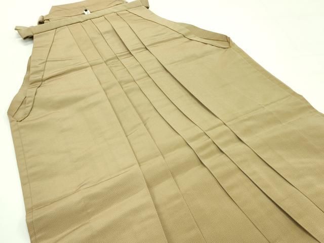 平和屋着物 上 男性 馬乗り袴 横段文 路考茶色地 CZAA4309s5