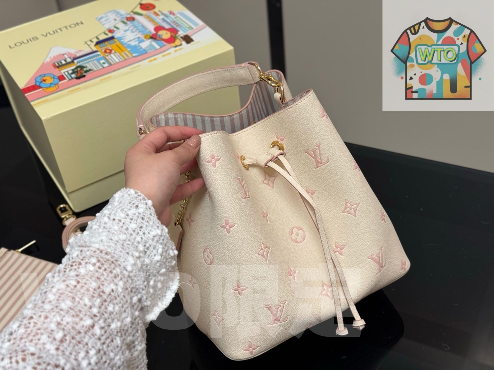 今日 Louis Vuitton ルイ ヴィトン 原単バケットバッグ 質感が柔らかい