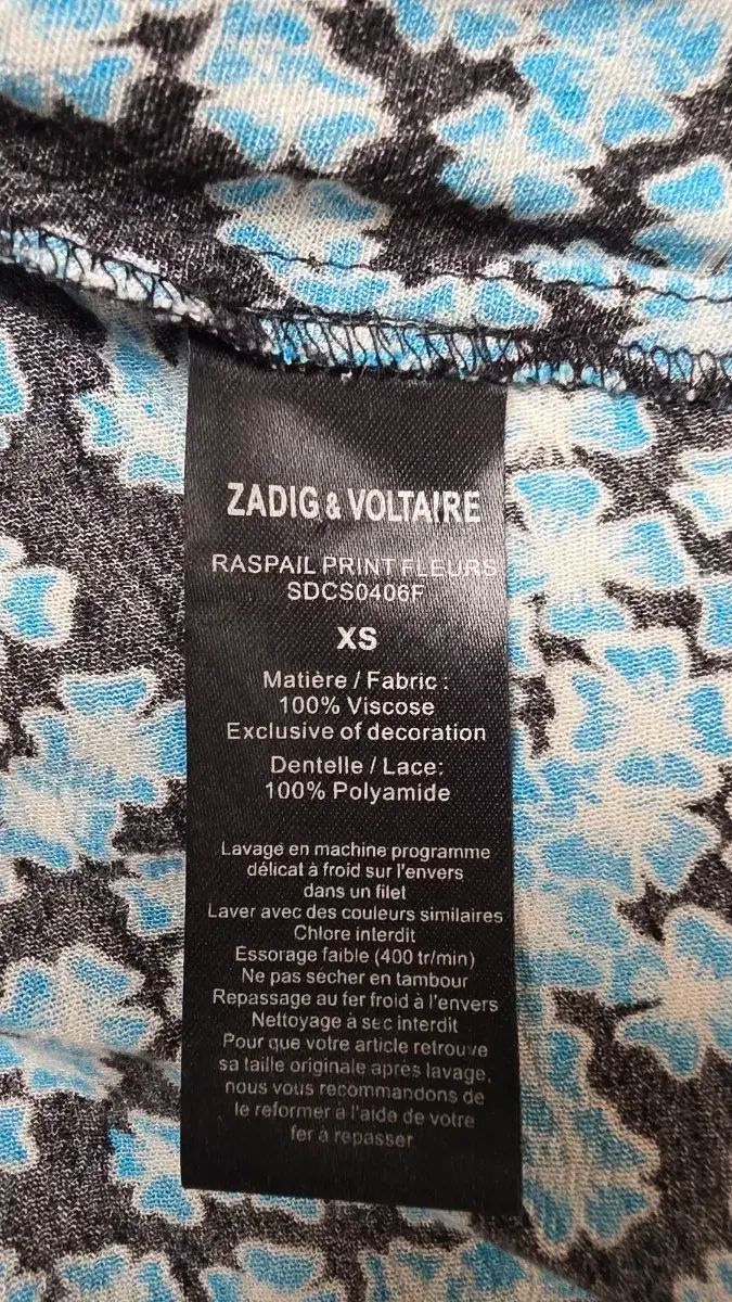  271 ザディグエヴォルテール フラワー ONE PIECE 長袖 七分袖 その他