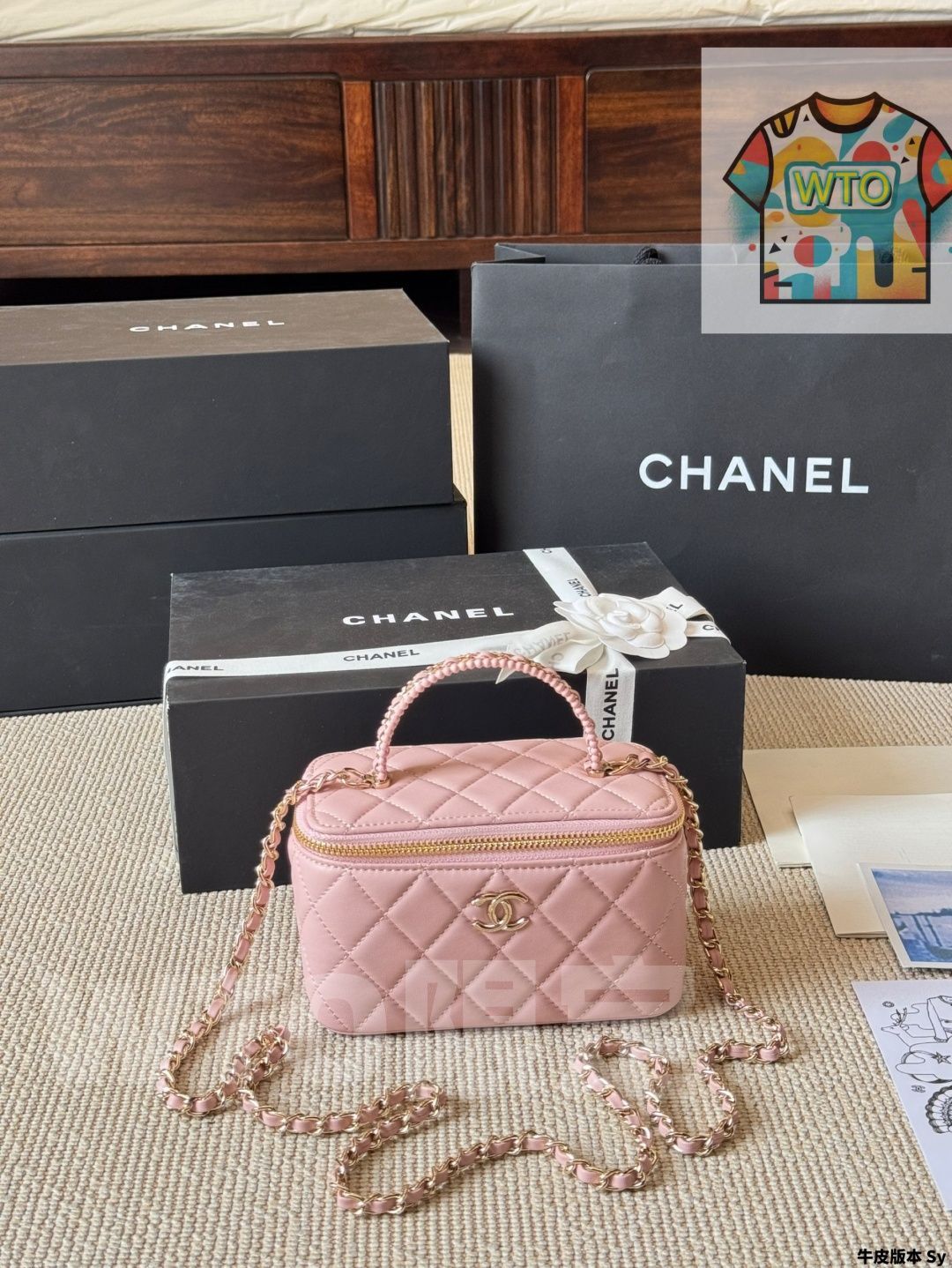 今日 Vintage Chanel ヴィンテージ シャネル ボックスバッグ ルーズで気軽に使用できる