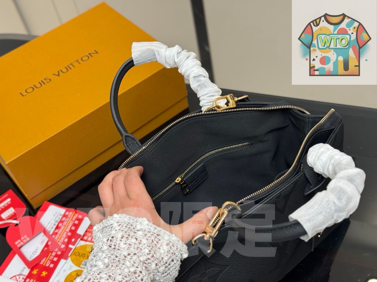 黒軟粒面牛皮手提げショルダーバッグ 低調で多目的に使える