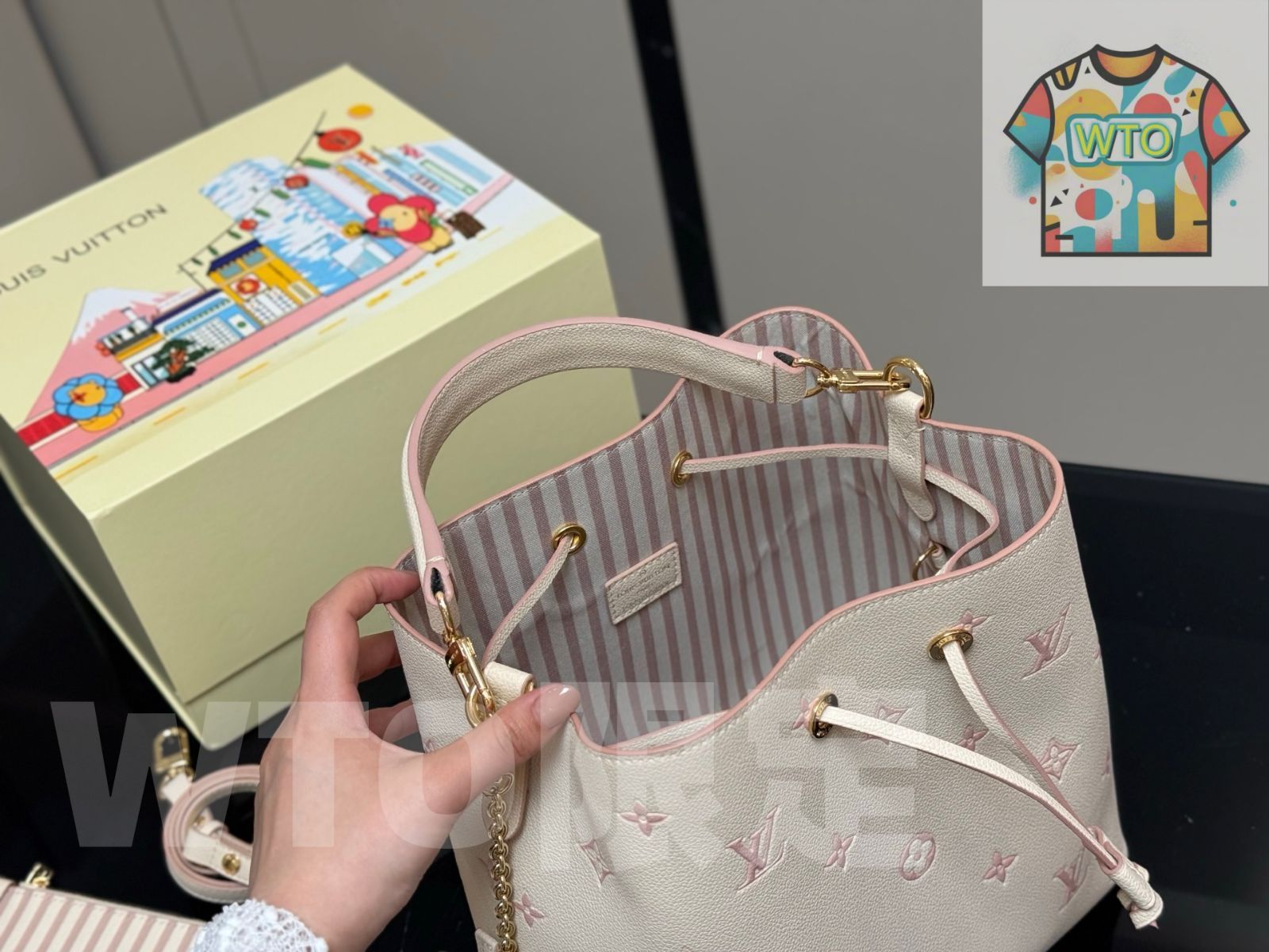  今日 Louis Vuitton ルイ ヴィトン 原単バケットバッグ 質感が柔らかい ハンドバッグ バッグ