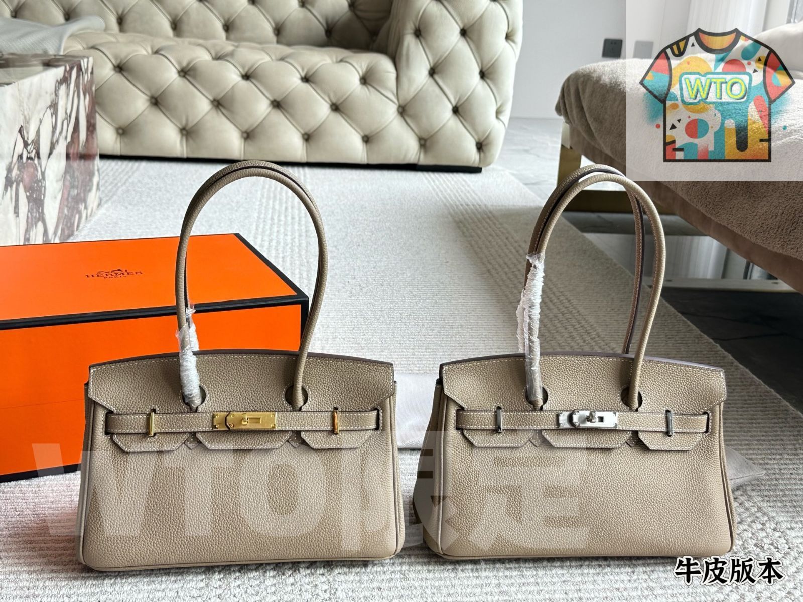 今日 Herm s エルメス ブルージュウボックス 頭層牛皮製で質感に優れる-WTO輸入1