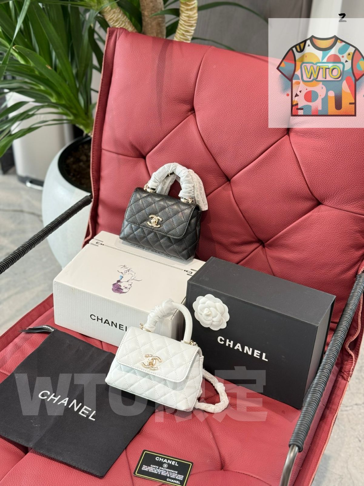 今日 CHANEL シャネル ココハンドル ライチ柄牛皮で耐磨耗性に優れる
