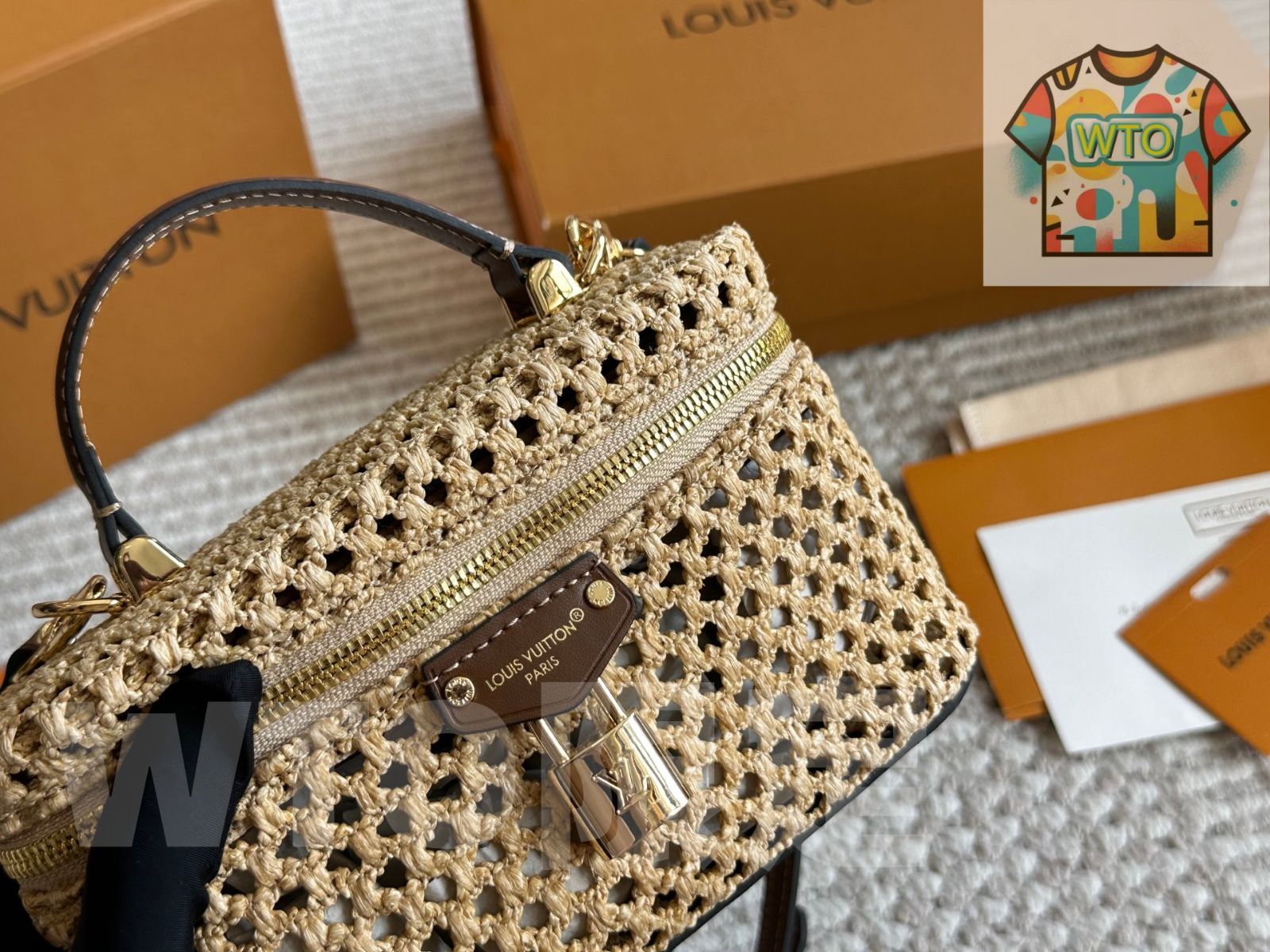 今日 LOUIS VUITTON ルイ ヴィトン わら編みバッグ き