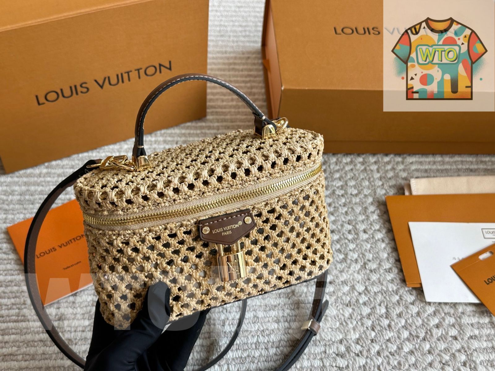 わら編みバッグ き