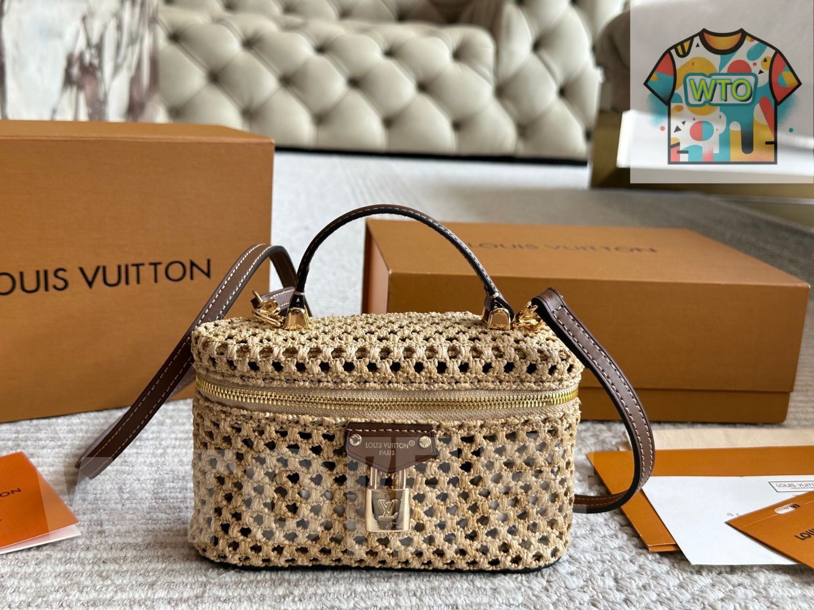 今日 LOUIS VUITTON ルイ ヴィトン わら編みバッグ き