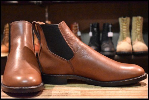 9D 17年 レッドウィング 9078 Mil-1 Congress Boots チークフェザーストーン ブーツ サイドゴア ミルワン HOPESMORE FJ489