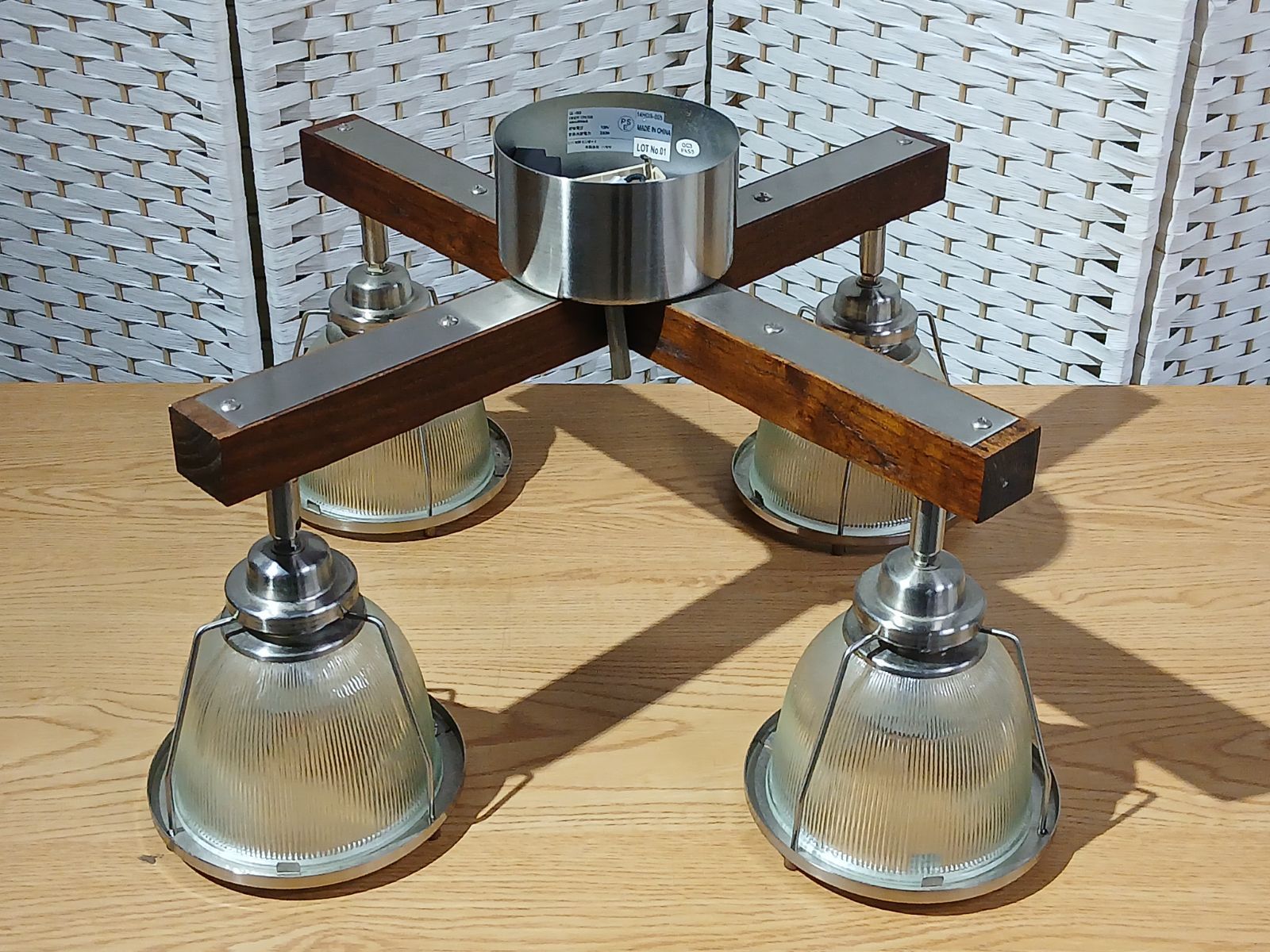 HERMOSA ハモサ ダイナークロス DINER CROSS GL 003 4灯 ペンダントライト リモコン付き