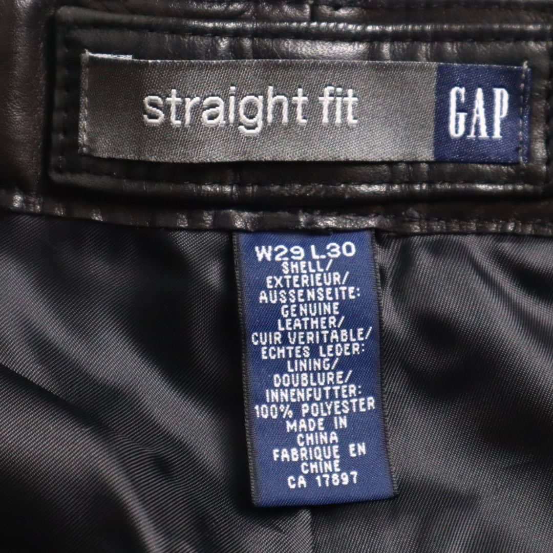 OLD GAP オールドギャップ 本革 ストレートパンツ straight fit リアル