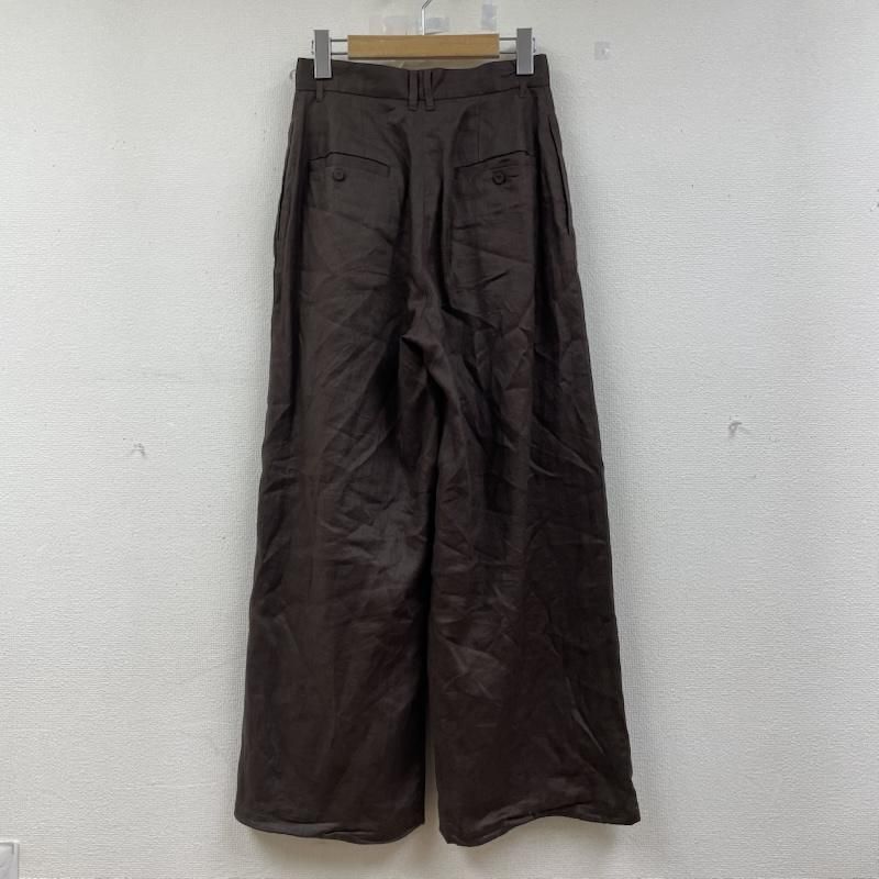 エトレトウキョウ 1225320159 ドロストヘム リネン ワイド パンツ ジップフライ 麻 レディース S ISItems 古着 50146830