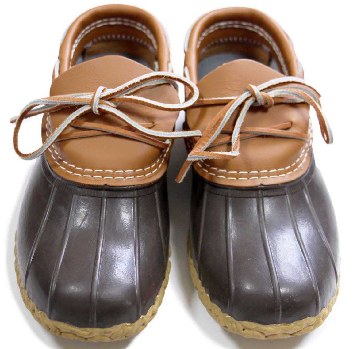 L Bean ビーンブーツ ラバーモカシン タン ブラウン 6 M ガムシューズ レインシューズ アウトドア キャンプ